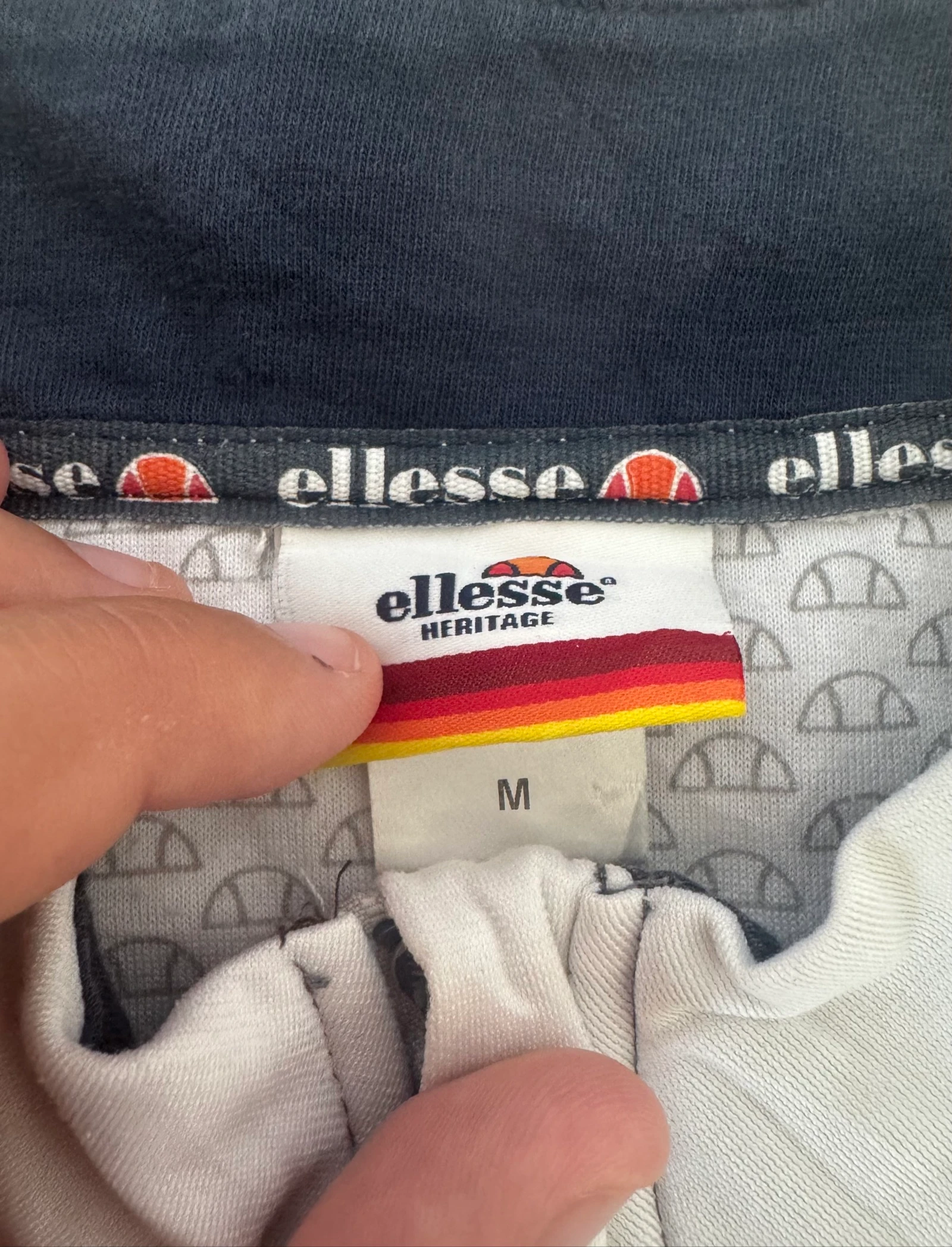 Ellesse Heritage Track Jacket Full Zip White Grey Vintage Y2K Sportswear Men M – photo 4